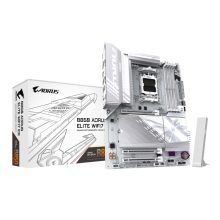 GIGABYTE B850 AORUS ELITE WIFI7 ICE, placa base compatible con procesadores AMD Ryzen Serie 9000, VRM digital de 14+2+2 fases, soporta DDR5 hasta 8200MHz OC, cuenta con 1xPCIe 5.0 y 2xPCIe 4.0 M.2, LAN 2.5, WiFi 7 y USB 3.2 Gen 2x2, SKU B850 A ELITE WF7 ICE