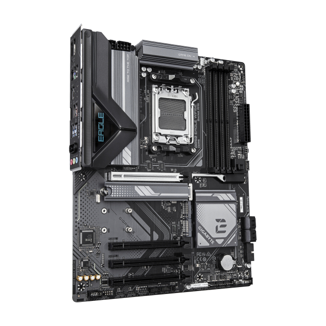 GIGABYTE B850 EAGLE WIFI6E Placa Base - Procesadores AMD Ryzen Serie 9000, VRM digital de 8+2+2 fases, hasta 8200MHz DDR5 (OC), 1xPCIe 5.0 + 2xPCIe 4.0 M.2, LAN GbE, WIFI 6E, USB 3.2 Gen 2 3 GIGABYTE B850 EAGLE WIFI6E Placa Base VRM