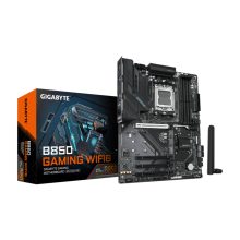 GIGABYTE B850 GAMING WIFI6 Placa Base compatible con procesadores AMD Ryzen Serie 9000, VRM digital de 6+2+2 fases, DDR5 hasta 8200MHz, PCIe 5.0 y 4.0 M.2, LAN GbE, WIFI 6, USB 3.2 Gen 2 - SKU B850 GAMING WF6