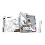 GIGABYTE B850M AORUS ELITE WIFI6E ICE Placa Base compatible con procesadores AMD Ryzen Serie 9000, 12+2+1 fases VRM digitales, hasta 8200MHz DDR5 (OC), PCIe 5.0 y 4.0, LAN 2.5Gbps, WIFI 7, USB 3.2 Gen 2. SKU: B850M A ELT WF6E ICE