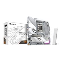 GIGABYTE B850M AORUS ELITE WIFI6E ICE Placa Base compatible con procesadores AMD Ryzen Serie 9000, 12+2+1 fases VRM digitales, hasta 8200MHz DDR5 (OC), PCIe 5.0 y 4.0, LAN 2.5Gbps, WIFI 7, USB 3.2 Gen 2. SKU: B850M A ELT WF6E ICE