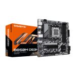 Imagen de la placa base GIGABYTE B850M DS3H con soporte para procesadores AMD Ryzen Serie 9000, 16+2+2 fases VRM digitales, hasta 8200MHz DDR5, 1x PCIe 5.0 + 1x PCIe 4.0 M.2, LAN 2.5, USB 3.2 Gen 2. SKU: B850M DS3H