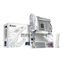 GIGABYTE B860 AORUS ELITE WIFI7 ICE Placa base con VRM de 14+1+2+1 fases, compatible con CPUs Intel Core Ultra, hasta 9200MHz DDR5, 1 PCIe 5.0 y 2 PCIe 4.0 M.2, LAN 2.5 GbE, y USB 4, SKU B860 A ELITE WF7 ICE
