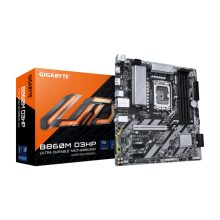 Placa base Gigabyte B860M D3HP compatible con CPUs Intel Core Ultra, VRM de 4+1+2+1 fases, hasta 9066MHz DDR5, 2xPCIe 4.0 M.2, LAN GbE y USB 3.2 Gen 1. SKU: B860M D3HP