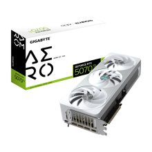 Tarjeta gráfica GIGABYTE GeForce RTX 5070 Ti AERO OC 16G con 16GB GDDR7, 256 bits, PCI-E 5.0, 2588 MHz Core Clock, 3 x DP 2.1a, 1 x HDMI 2.1b, NVIDIA DLSS 4, SKU: GV-N507TAERO OC-16GD.