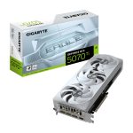 GIGABYTE GeForce RTX 5070 Ti EAGLE OC ICE SFF 16G, tarjeta gráfica con 16GB GDDR7, 256 bits, PCI-E 5.0, núcleo a 2542 MHz, 3 puertos DP 2.1a, 1 puerto HDMI 2.1b, DLSS 4. SKU: GV-N507TEAGLEOC ICE-16GD