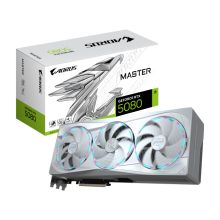 Tarjeta gráfica GIGABYTE AORUS GeForce RTX 5080 MASTER ICE 16GB GDDR7, 256 bits, PCI-E 5.0, modelo GV-N5080AORUSM ICE-16GD