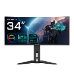 Monitor curvo OLED WQHD de 34 pulgadas de GIGABYTE con una resolución de 3440 x 1440, frecuencia de 175Hz, tiempo de respuesta de 0.03ms y compatible con FreeSync Premium Pro. SKU: MO34WQC