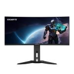 Monitor de juegos curvo OLED WQHD GIGABYTE de 34 pulgadas, resolución 3440 x 1440, frecuencia 240Hz, tiempo de respuesta 0.03ms, modelo MO34WQC2
