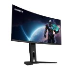 Monitor de juegos curvo OLED WQHD GIGABYTE de 34 pulgadas, resolución 3440 x 1440, frecuencia 240Hz, tiempo de respuesta 0.03ms, modelo MO34WQC2