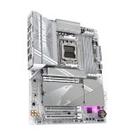 Placa base GIGABYTE X870 AORUS ELITE WIFI7 ICE compatible con CPUs AMD Ryzen 9000, con VRM digital de 16+2+2 fases, soporte para hasta 8200MHz DDR5 (OC), conectividad PCIe 5.0 y LAN 2.5GbE. SKU X870 A ELITE WF7 ICE