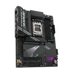 Vista de la GIGABYTE X870 AORUS ELITE WIFI7 placa base compatible con CPUs AMD Ryzen 9000, 16+2+2 fases VRM, hasta 8000MHz DDR5 (OC), 3xPCIe 5.0 + 1xPCIe 4.0, Wi-Fi 7, LAN 2.5GbE, USB 4. SKU: X870 A ELITE WIFI7