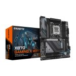 GIGABYTE X870 GAMING X WIFI7 Placa Base compatible con CPUs AMD Ryzen 9000, 16+2+2 fases VRM, hasta 8000MHz DDR5 (OC), 1xPCIe 5.0, 2xPCIe 4.0, Wi-Fi 7, LAN 2.5GbE, USB 4, SKU X870 GAMING X WIFI7
