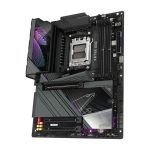 GIGABYTE placa base modelo X870E AORUS MASTER, compatible con CPUs AMD Ryzen 9000, 16+2+2 fases VRM digitales, hasta 8600MHz DDR5 OC, 3xPCIe 5.0, 1xPCIe 4.0, Wi-Fi 7, LAN 5GbE, USB 4, SKU: X870E AORUS MASTER