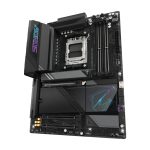 Placa base GIGABYTE X870E AORUS PRO, compatibilidad con CPUs AMD Ryzen 9000, 16+2+2 fases VRM digitales, soporte DDR5 hasta 8000MHz OC, 3x PCIe 5.0, 1x PCIe 4.0, Wi-Fi 7, LAN 2.5GbE, USB 4. SKU: X870E AORUS PRO