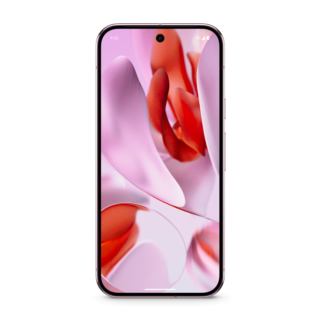Google Pixel 9 Pro Rosa 5G con Batería de 4700 mAh Google Pixel 9 Pro en color rosa, con pantalla de 16 cm (6.3 pulgadas), SIM doble, Android 14, 5G, 16 GB de RAM, 128 GB de almacenamiento y batería de 4700 mAh. SKU: GA05941-GB