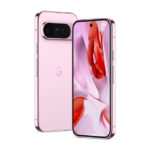 Google Pixel 9 Pro en color rosa, con pantalla de 16 cm (6.3 pulgadas), SIM doble, Android 14, 5G, 16 GB de RAM, 128 GB de almacenamiento y batería de 4700 mAh. SKU: GA05941-GB