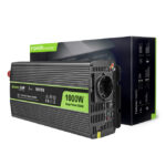 Green Cell INV09 adaptador e inversor de corriente para automóvil, 1000 vatios, color negro