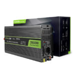 Green Cell INV10 adaptador e inversor de corriente para automóvil con potencia de 2000 W en color negro. SKU: INV10