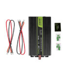 Green Cell INV10 adaptador e inversor de corriente para automóvil con potencia de 2000 W en color negro. SKU: INV10