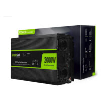 Green Cell INV11 adaptador e inversor de corriente para auto con una potencia de 2000 W en color negro