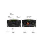 Green Cell PowerInverter LCD 12V 2000W/4000W, automotive inverter with clean sine wave and display, black. SKU: INVGC12P2000LCD