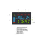 Green Cell PowerInverter LCD 12V 2000W/4000W, automotive inverter with clean sine wave and display, black. SKU: INVGC12P2000LCD