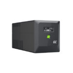 Imagen del sistema de alimentación ininterrumpida Green Cell, modelo UPS interactivo de 1 kVA y 600 W, con 4 salidas AC. SKU: UPSLM600