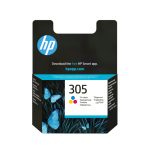 Cartucho de tinta tricolor original HP 305 para impresoras, SKU 3YM60AE