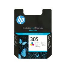 Cartucho de tinta tricolor original HP 305 para impresoras, SKU 3YM60AE