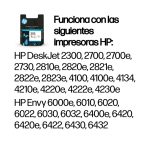 Cartucho de tinta tricolor original HP 305 para impresoras, SKU 3YM60AE