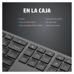 Teclado inalámbrico HP modelo dual 975 con diseño ergonómico y SKU 3Z726AA#ABB