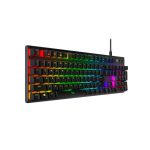 Teclado mecánico gaming HyperX Alloy Origins con switches HX Red y distribución de EE. UU., SKU 4P4F6AA#ABA