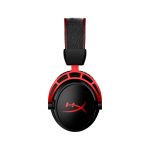 Auriculares inalámbricos HyperX Cloud Alpha en color negro y rojo, ideales para gaming con sonido envolvente. SKU 4P5D4AA.