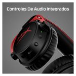 Auriculares inalámbricos HyperX Cloud Alpha en color negro y rojo, ideales para gaming con sonido envolvente. SKU 4P5D4AA.