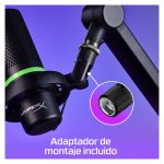 Micrófono USB HyperX DuoCast en color negro con iluminación RGB, SKU 4P5E2AA