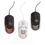 Ratón gaming HyperX Pulsefire Haste coloreado en negro y rojo, con diseño ultra ligero y ergonómico. SKU: 4P5E3AA