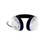 Auriculares gaming inalámbricos HyperX Cloud Stinger Core en colores blanco y azul, compatibles con PS5 y PS4, SKU 4P5J1AA