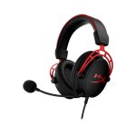 Auriculares gaming HyperX Cloud Alpha en color negro y rojo, con sonido envolvente y micrófono desmontable, SKU: 4P5L1AM#ABB