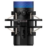 Micrófono USB HyperX QuadCast S en negro y gris con iluminación RGB, SKU 4P5P7AA