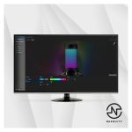 Micrófono USB HyperX QuadCast S en negro y gris con iluminación RGB, SKU 4P5P7AA