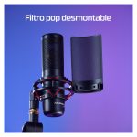 Micrófono HyperX ProCast con calidad de estudio y patrón polar cardiode SKU 699Z0AA