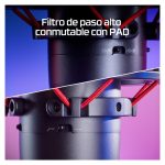Micrófono HyperX ProCast con calidad de estudio y patrón polar cardiode SKU 699Z0AA