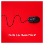 Ratón gaming HyperX Pulsefire Haste 2 blanco, diseño ultraligero, cable USB, SKU 6N0A8AA