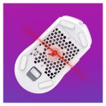 HyperX Pulsefire Haste 2 ratón gaming inalámbrico blanco con diseño ergonómico, 6N0A9AA