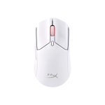 HyperX Pulsefire Haste 2 ratón gaming inalámbrico blanco con diseño ergonómico, 6N0A9AA