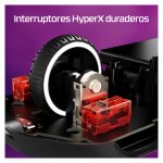 HyperX Pulsefire Haste 2 ratón gaming inalámbrico blanco con diseño ergonómico, 6N0A9AA