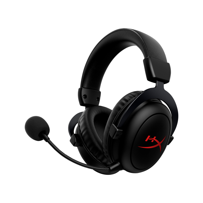 Auriculares inalámbricos HyperX Cloud II Core con sonido envolvente Auriculares gaming inalámbricos HyperX Cloud II Core con sonido envolvente y micrófono desmontable, SKU 6Y2G8AA