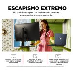 Imagen del monitor gaming curvo OMEN by HP de 34 pulgadas con resolución WQHD, 165 Hz de frecuencia de actualización y SKU 780K8E9#ABB