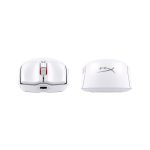 Imagen del HyperX Pulsefire Haste 2 Mini, un ratón gaming inalámbrico de color blanco con SKU 7D389AA